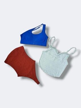 Urban Outfitters Shein Womens Bundle Size M 3 Pc Tops Bodysuit Casual Summer Lot